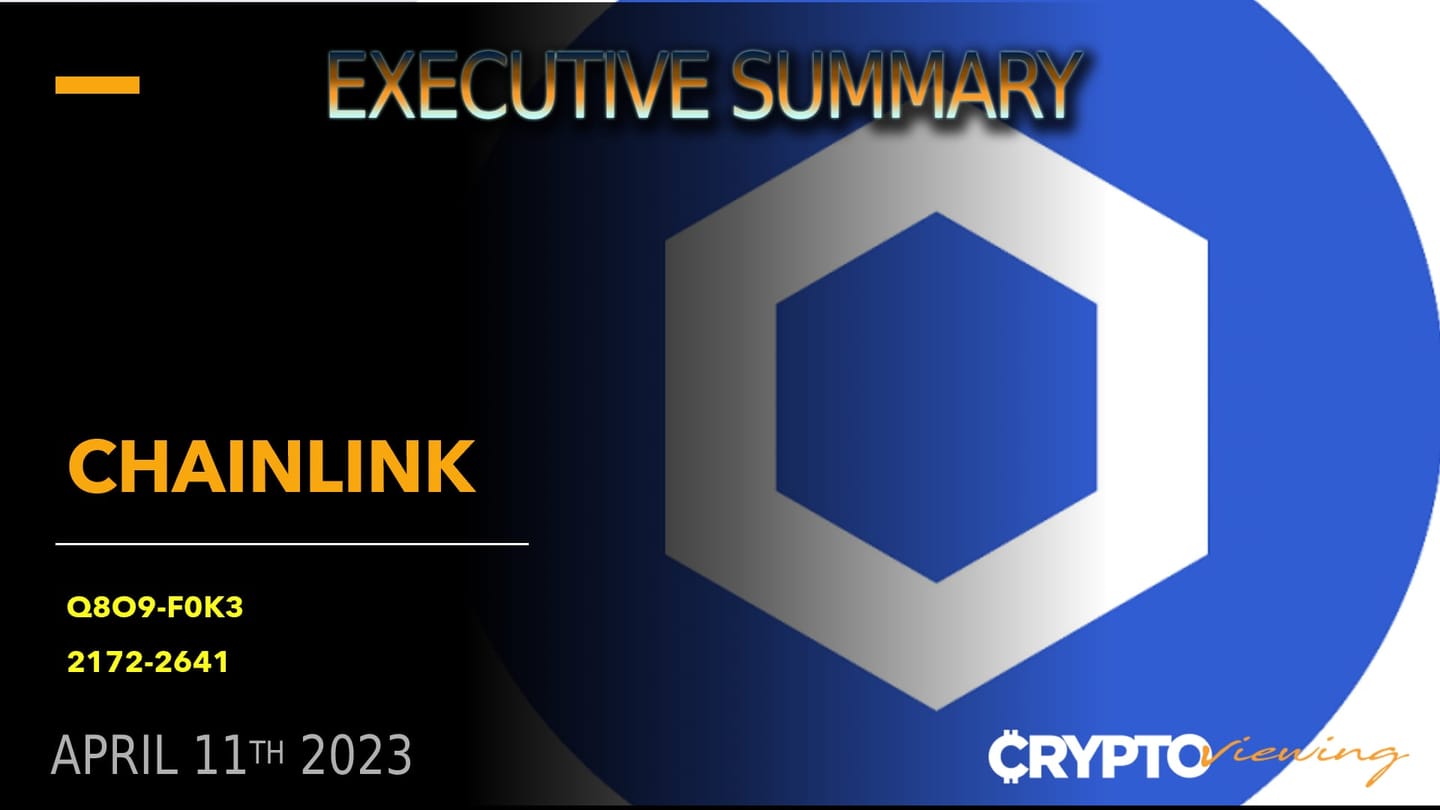 Why Chainlink Could Be This Cycle's Biggest Sleeper Hit