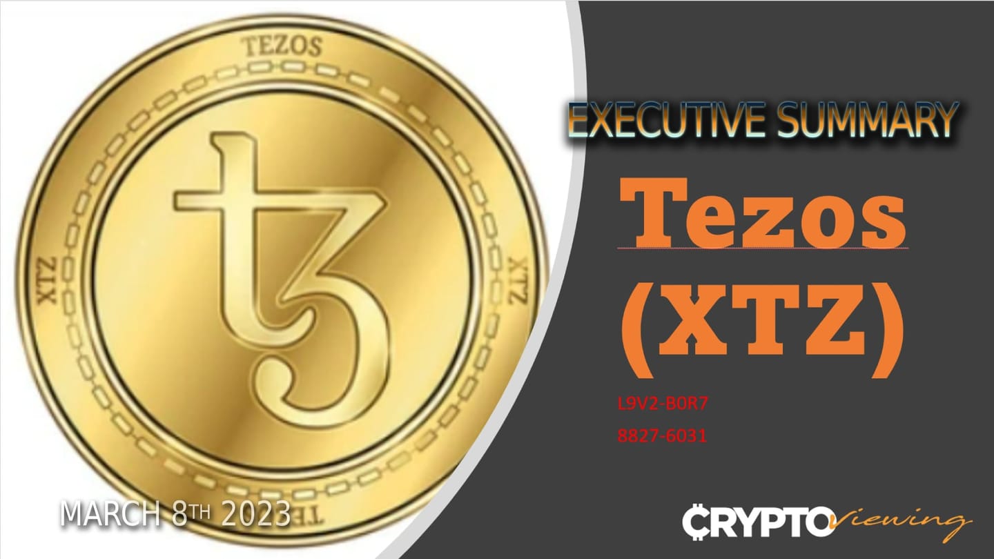 Tezos XTZ: The Crypto That Made Remote Viewers Draw Money Bags