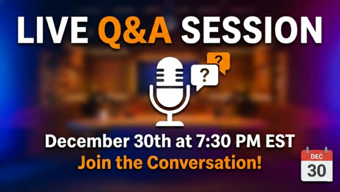 Live Q&A Tonight at 7:30 PM EST