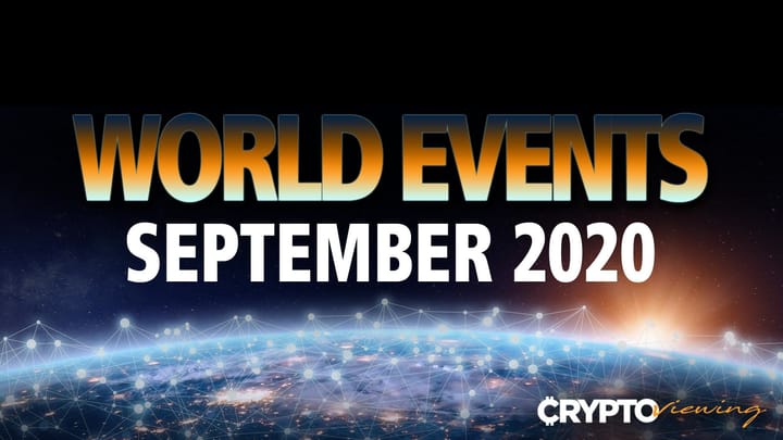 Monthly World Events September 2020: Hints at a Major Global Event
