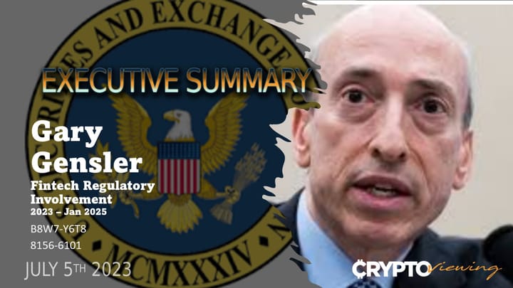 Executive Debrief on Gary Gensler's REAL Agenda for Cryptos