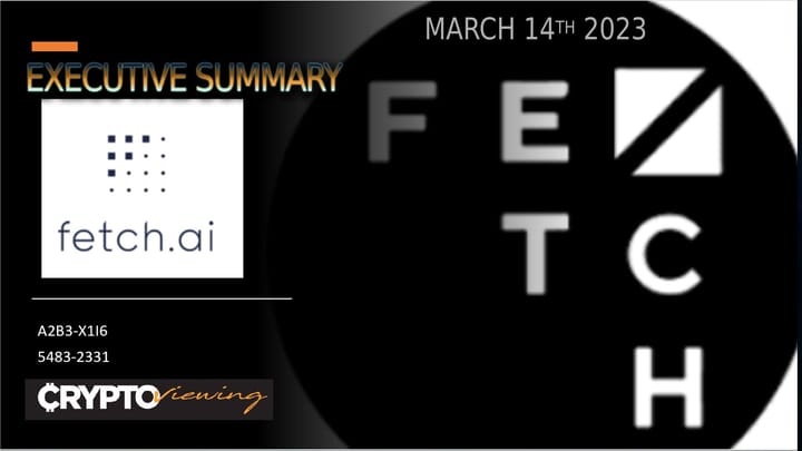 Executive Debrief for Fetch.ai - The AI Crypto with a Dark Secret
