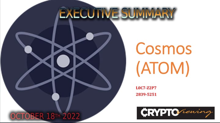 Executive Debrief for Cosmos ATOM - What They Found Will SHOCK You