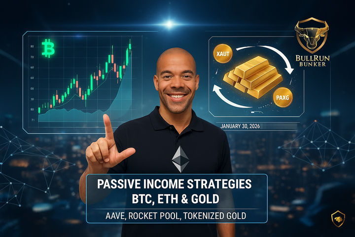 Bullrun Bunker: How to Generate Passive Income from BTC, ETH, & Gold During Market Uncertainty