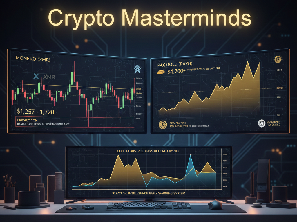 Crypto Masterminds Monero and PAXG: Two Assets That Front-Run Every Crypto Bull Market