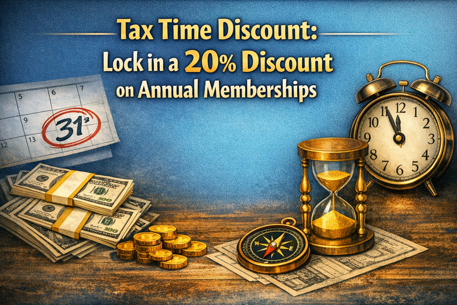 Tax Time Treat: 20% Off Annual Memberships!
